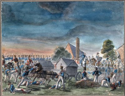 La rencontre du duc de Wellington et du prince Bluecher - Charles Turner Warren