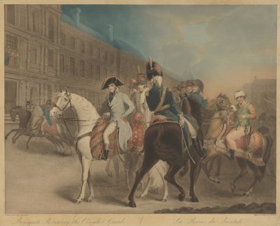 Bonaparte passant en revue la Garde Consulaire (La Revue du Quintidi) - Charles Turner after John James Masquerier