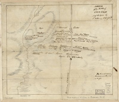 Bataille de Camden, 16 août - Charles Vallancey