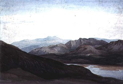 Sur la rivière Mawddach, Merionethshire, Cader Idris au loin - Charles Vincent Barber