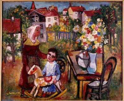 Bouquet dans le village - Charles Walch