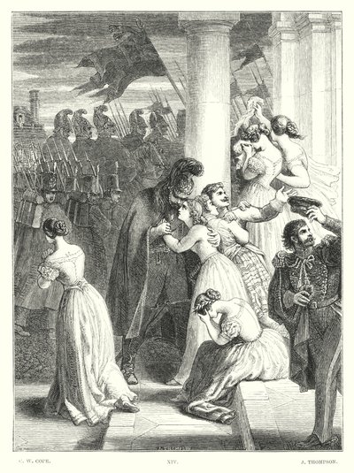 Childe Harold de Lord Byron, Chant III, Strophe 24 (gravure) - Charles West (after) Cope
