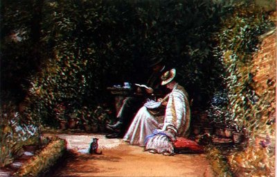 M. et Mme Auchmutz et leur fils - Charles West Cope
