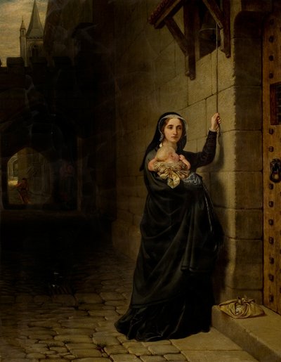 Le martyre de Laurence Saunders à Coventry, panneau gauche du triptyque - Charles West Cope