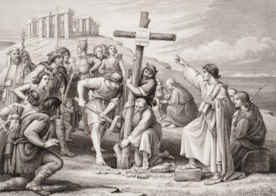 La première prédication du christianisme en Grande-Bretagne, de 