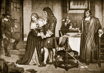 La séparation de Lord et Lady Russell, 1683 - Charles West Cope