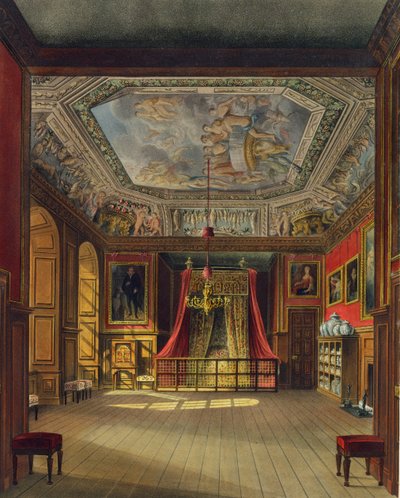 Lit de la reine Anne, château de Windsor, de 