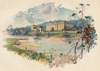 Chatsworth depuis le Derwent - Charles Wilkinson
