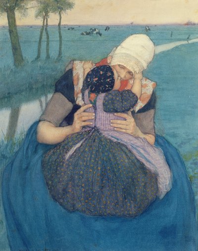 Mère et enfant, 1900 - Charles William Bartlett