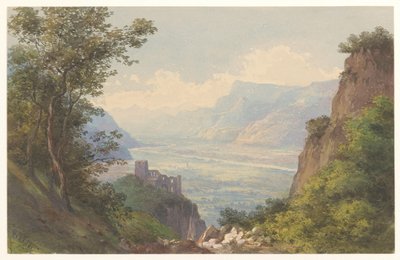 Vue de la vallée de Meran au Tyrol - Charles William Meredith van de Velde