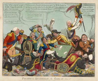 Quadrille politique -- le jeu est terminé, pub. 1806 - Charles Williams
