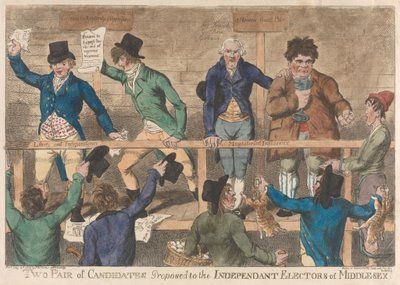 Deux paires de candidats proposés aux électeurs indépendants du Middlesex - Charles Williams