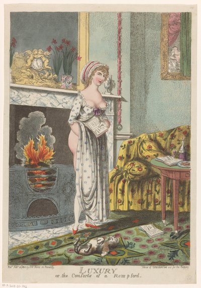 Femme se réchauffant au foyer, un livre à la main - Charles Williams