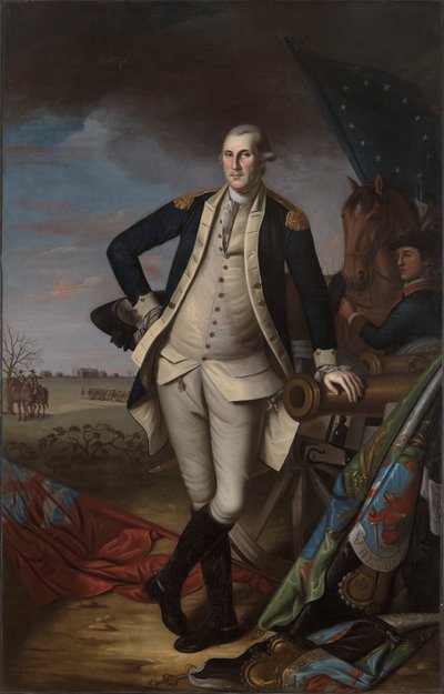 George Washington à la bataille de Princeton - Charles Willson Peale