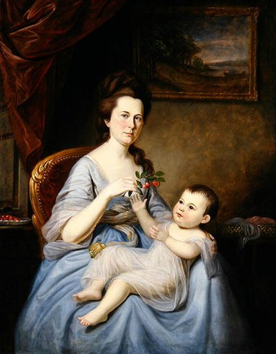 Portrait de Mme David Forman et Enfant, c.1785 - Charles Willson Peale