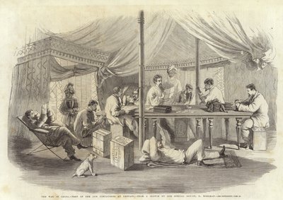 La Guerre en Chine - Tente des 15e Punjabis à Pehtang - Charles Wirgman