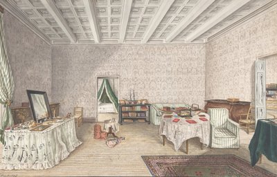 Conception pour intérieur, vers 1830 - Charles de Brocktorff