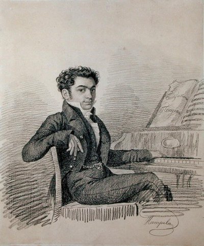 Portrait du compositeur Alexei N. Verstovsky (1799-1862) - Charles de Hampeln