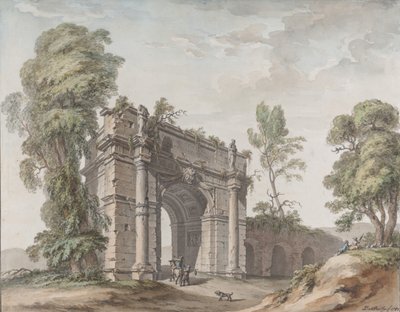 Conception pour une arche triomphale pour les jardins du Château d