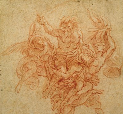 Dieu le Père soutenu par des anges - Charles de la Fosse