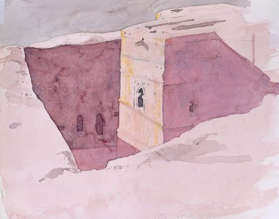 Coucher de soleil à Giorgis, Lalibela, Éthiopie, 1996 - Charlie Millar