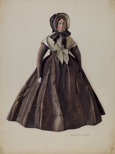 Poupée en costume quaker - Charlotte Angus