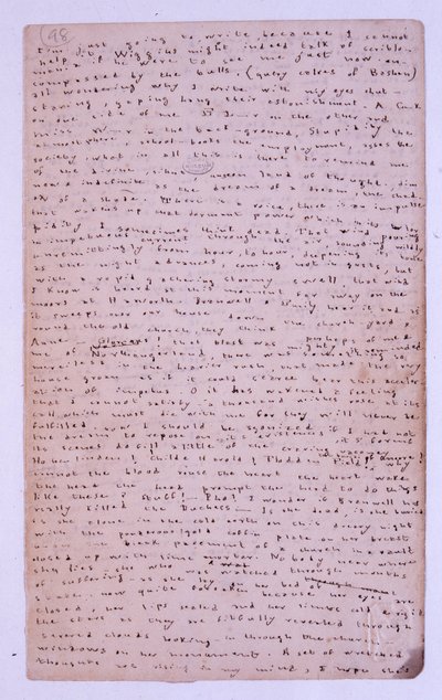 Page du journal de Roe Head, 11 août 1886 - Charlotte Bronte