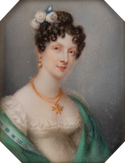 Portrait de Georgina, vicomtesse Newport, plus tard comtesse de Bradford, vers 1819 - Charlotte Jones