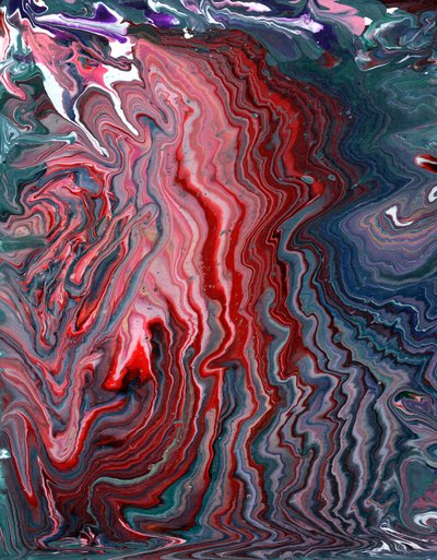 Acrylic Pouring, 2020 - Charlotte Orr