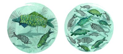 Petit poisson grand étang, 2018 - Charlotte Orr