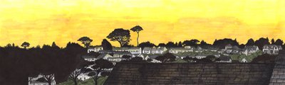 Coucher de soleil sur Gylly Beach, 2020 - Charlotte Orr