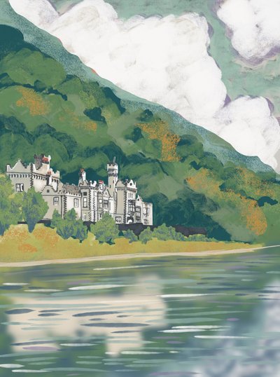 Château historique au bord du lac - Charlotte Trudgett