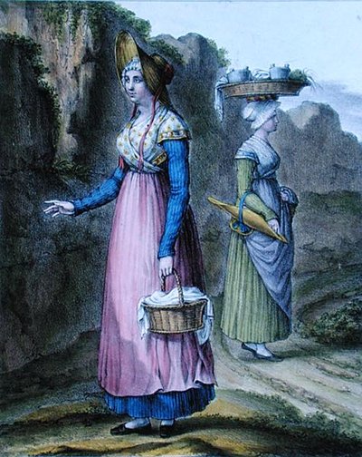 Filles paysannes de la région de Lyon, planche 2 de 