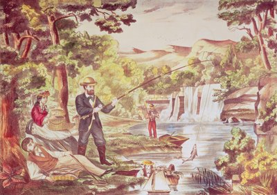 Scène de pêche - Chas Hart