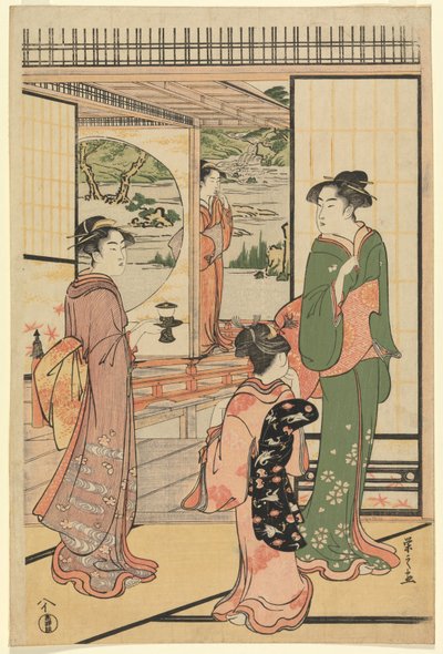 Belles femmes à un Yashiki (CBL J 2494) - Chobunsai Eishi