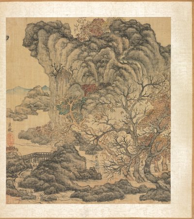 Voyageurs dans un paysage d