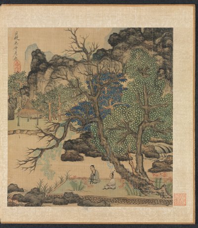 Érudits dans un jardin - Chen Hongshou