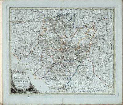 Carte générale du gouvernement de Nijni Novgorod - Chernoi