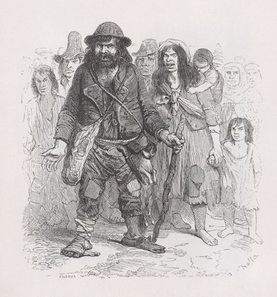 Les Gitans des Œuvres complètes de Béranger, 1836 - Cherrier