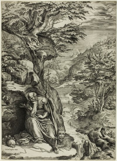 Saint Jérôme dans le désert - Cherubino Alberti