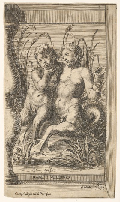 Deux tritons s