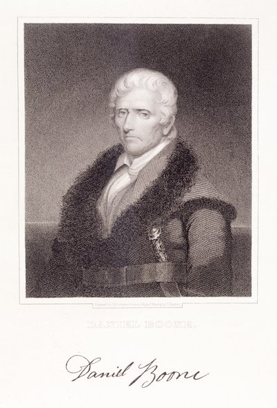 Daniel Boone (1736-1813) gravé par James Barton Longacre - Chester Harding