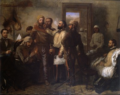 Thomas Henry Kavanagh VC (1821-82) déguisé en natif pendant la mutinerie indienne au siège de Lucknow, 9 novembre 1857, vers 1860 - Chevalier Louis William Desanges
