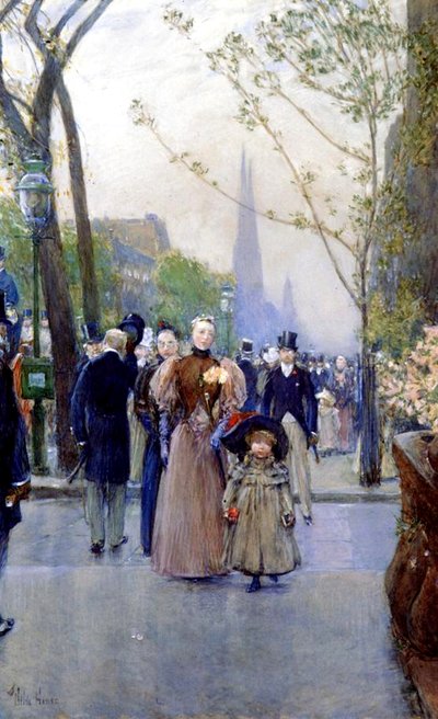 5e Avenue, dimanche - Childe Frederick Hassam