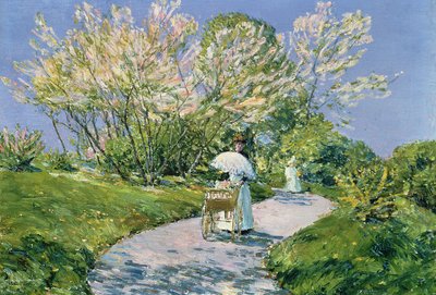 Promenade dans le parc - Childe Frederick Hassam