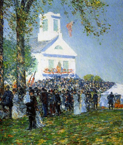 Une foire de campagne américaine - Childe Frederick Hassam