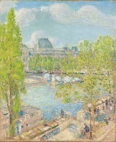 Avril, Quai Voltaire, Paris - Childe Frederick Hassam