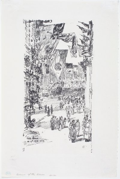 Avenue des Alliés, rue de la ville (5e Ave) - Childe Frederick Hassam