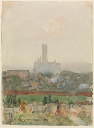 Cathédrale de Canterbury - Childe Frederick Hassam