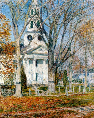 Église à Old Lyme - Childe Frederick Hassam